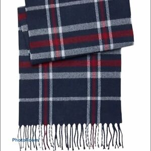 𝅺PRONTO Uomo Blue Plaid Scarf